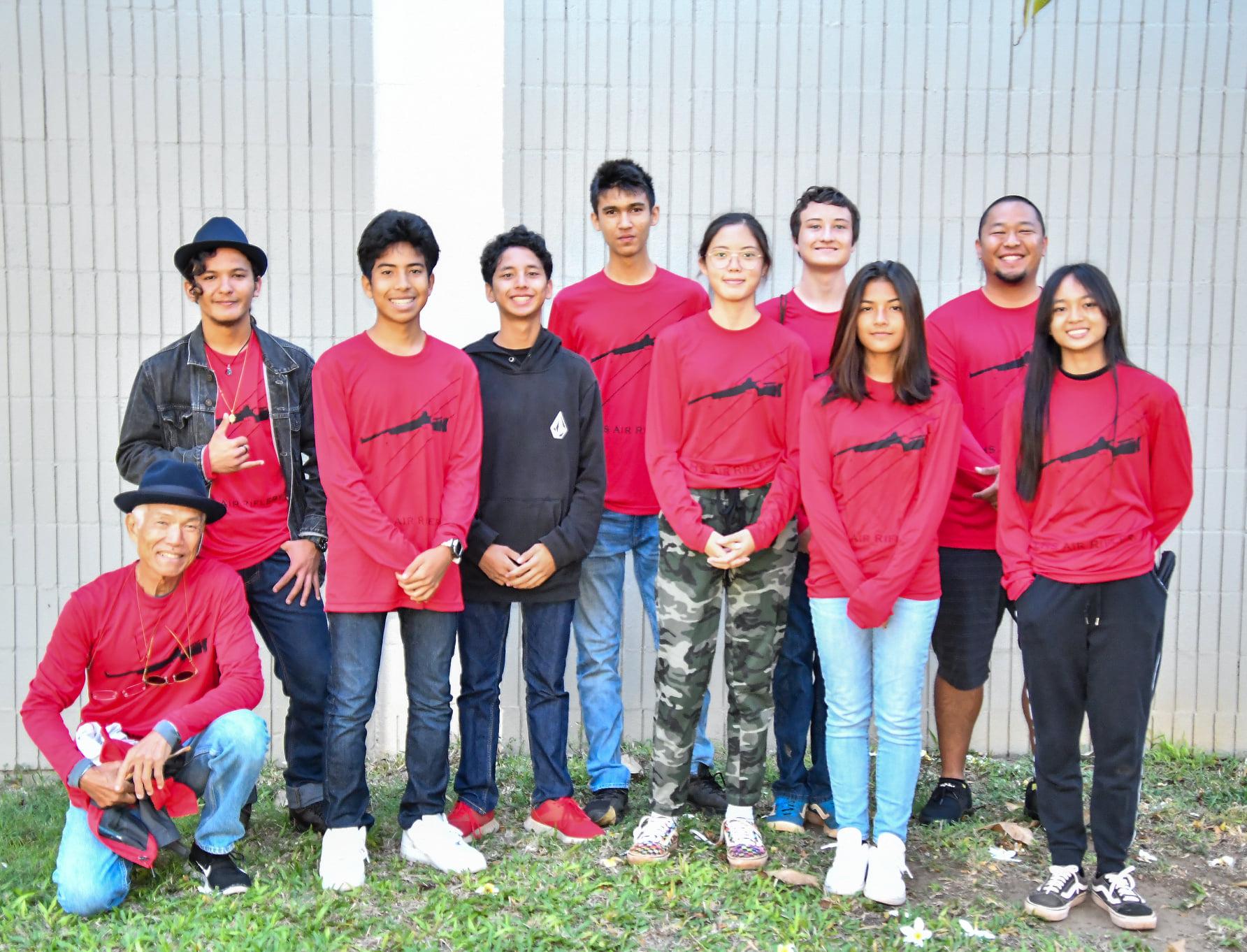 Lahainaluna High School 2021 Air Riflery Team