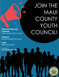 Maui Youth Council Flyer