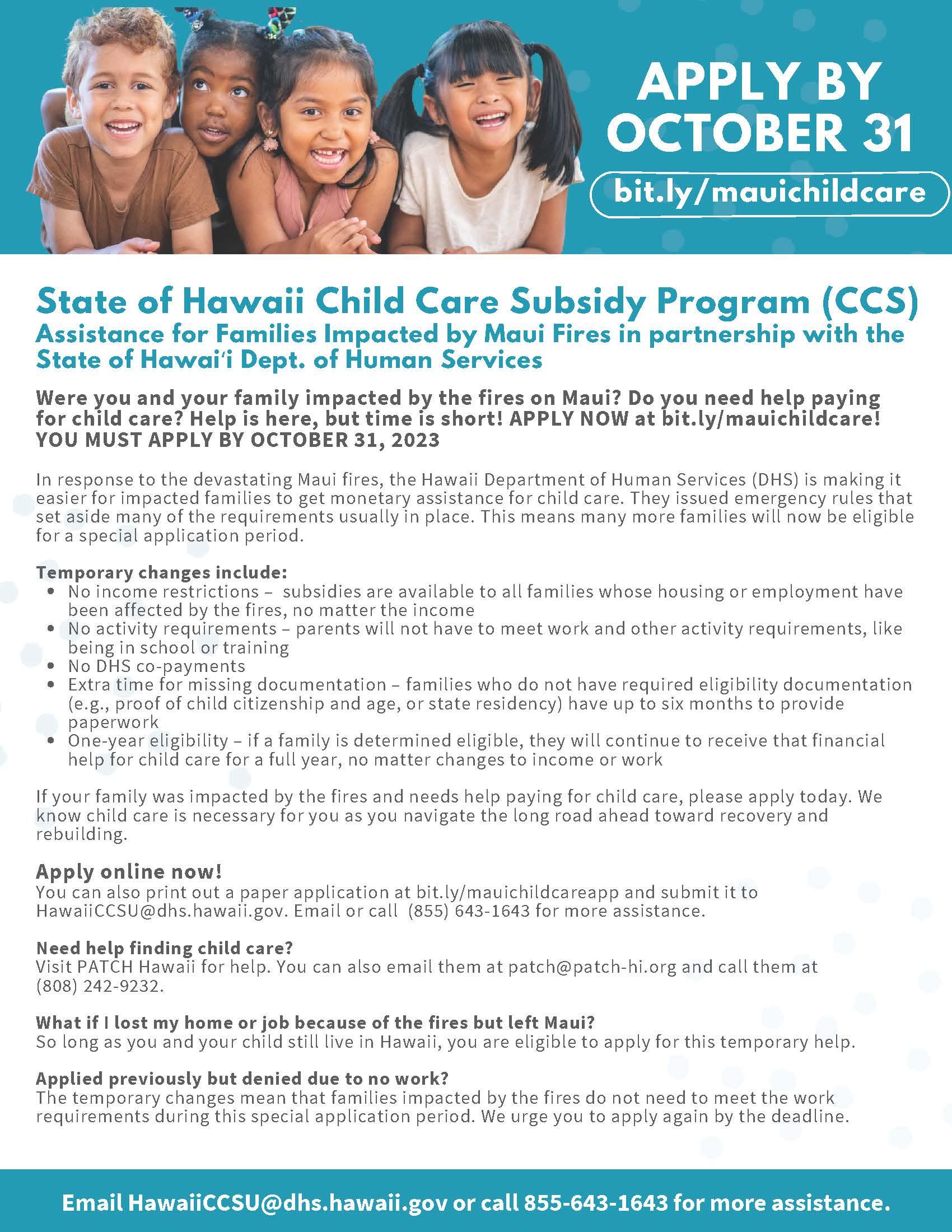 Child Care Financial Help