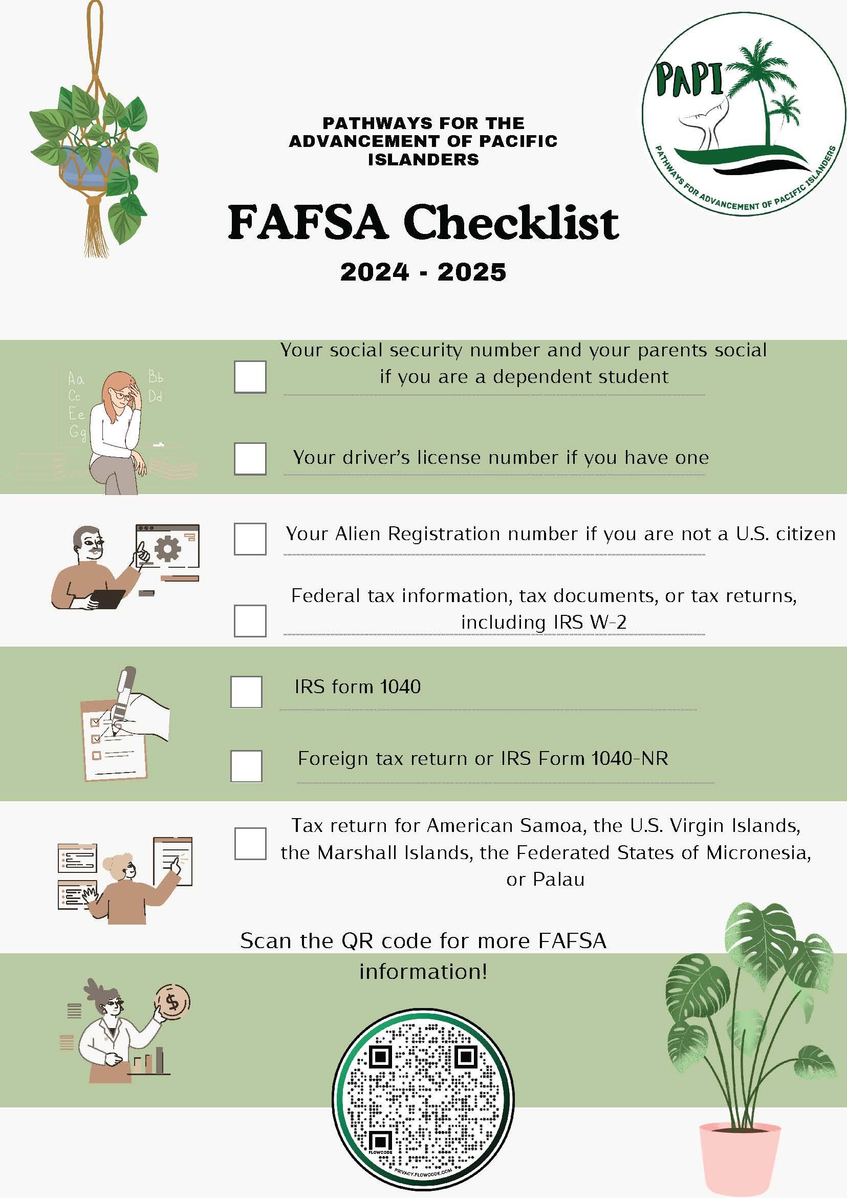 FAFSA checklist
